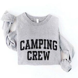 Camping Crew Oversized Graphic Sweatshirt